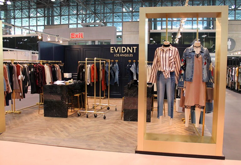 A store with clothes on display in it.